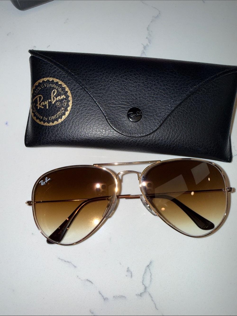 Like New Ray Ban Aviator Metal II - Picture 3 of 8